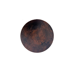 Hammered Copper 24" round Table Top 