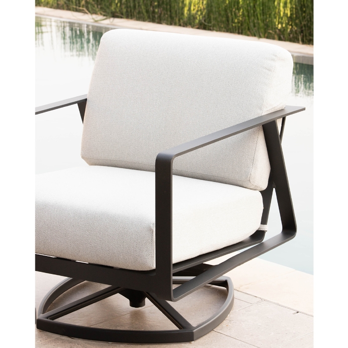 OW Lee Horizon Swivel Rocker Lounge Chairs detail