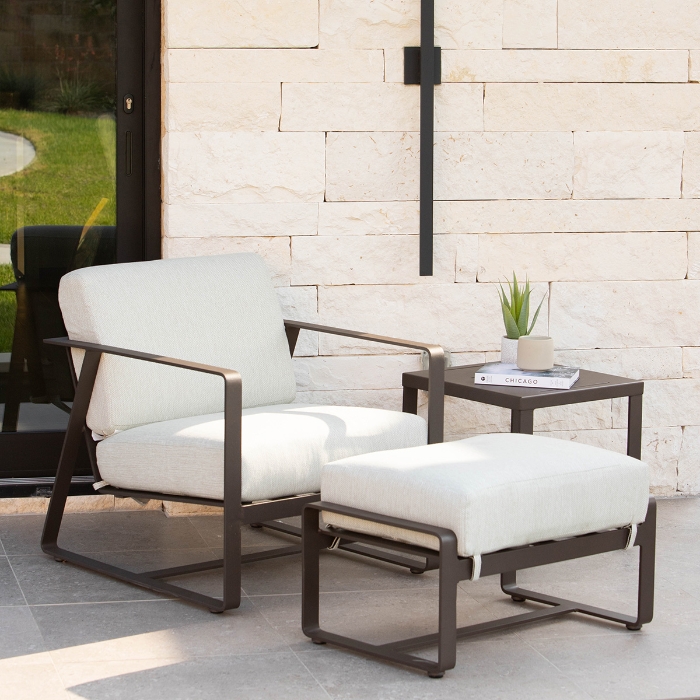 Horizon Lounge Chair and Ottoman Patio Set