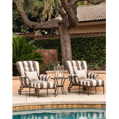 OW Lee Monterra Adjustable Chaise Lounge and Side Table Set