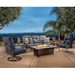 OW Lee Pasadera Sofa Patio Set with Fire Table