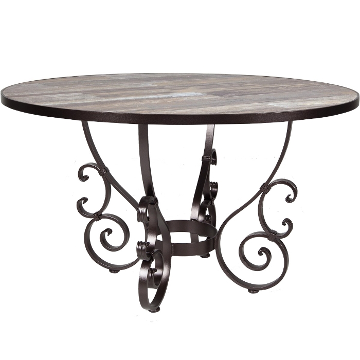 OW Lee 54" Round Dining Table with San Cristobal Base - 6-DT03_54RD