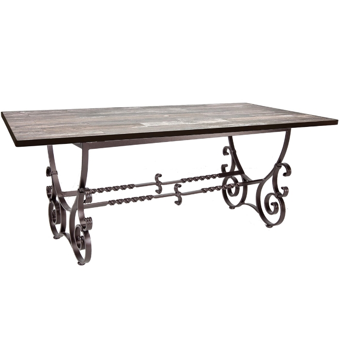 OW Lee 84" x 42" Rectangle Dining Table with San Cristobal Base - 6-DT07_4284RT