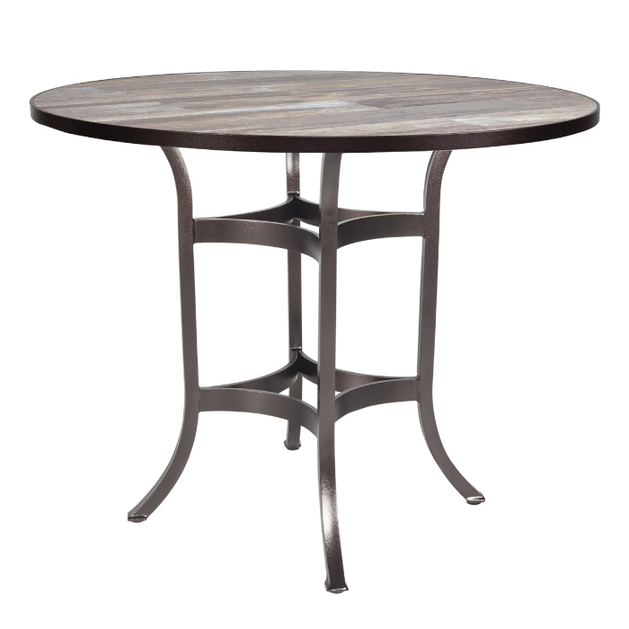 OW Lee 42" Round Counter Height Table with Standard Aluminum Base - AT-CT03_42RD
