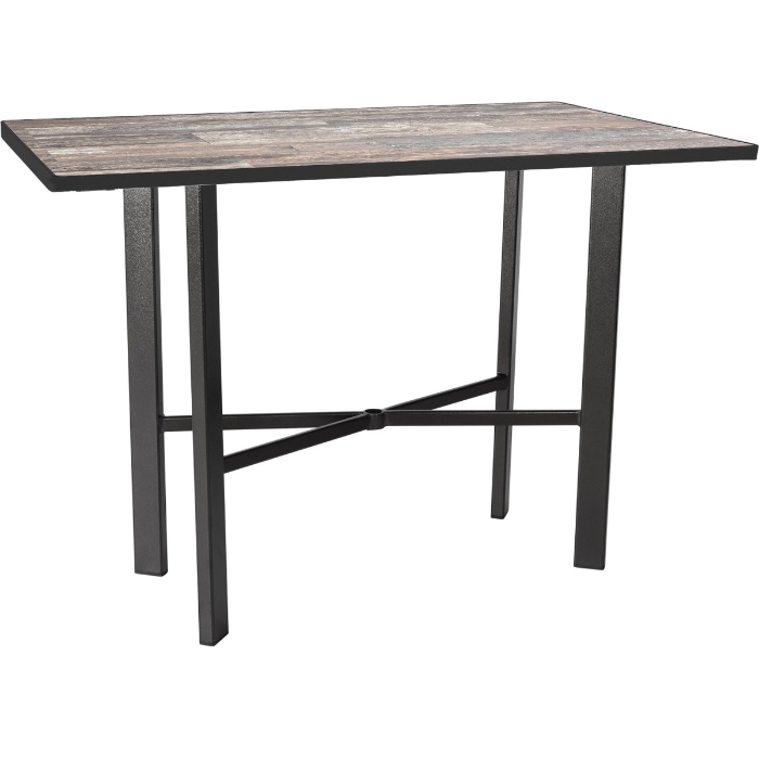 OW Lee 58" x 36" Rectangle Bar Height Table with Modern Aluminum Base - MA-BT05_3658RT
