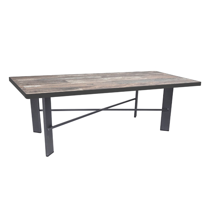 OW Lee 50" x 28" Rectangle Coffee Table with Modern Aluminum Base - MA-OT05_2850RT