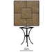 24" Square Porcelain Tile Top Bistro Table - P24SQ-DT01-BASE