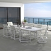 Modern Aluminum Large Rectangle Dining Table Base - MA-DT10