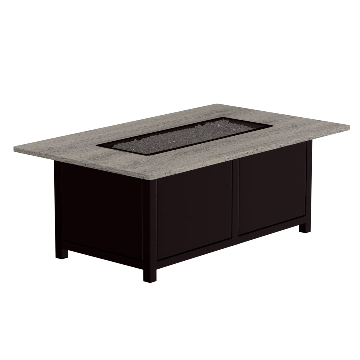 OW Lee Volante 30" x 50" Rectangle Occasional Height Aluminum Fire Pit - 5123-3050O