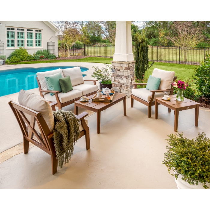Braxton HDPE sofa with deep seating cushions