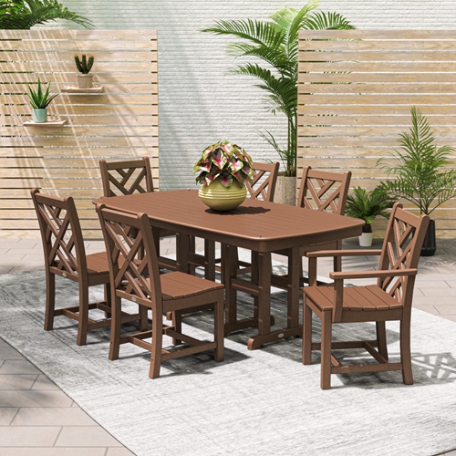 PolyWood Chippendale 7 Piece Dining Set - PWS121