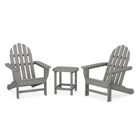 PolyWood Classic Adirondack Set with South Beach Side Table - PWS697-1