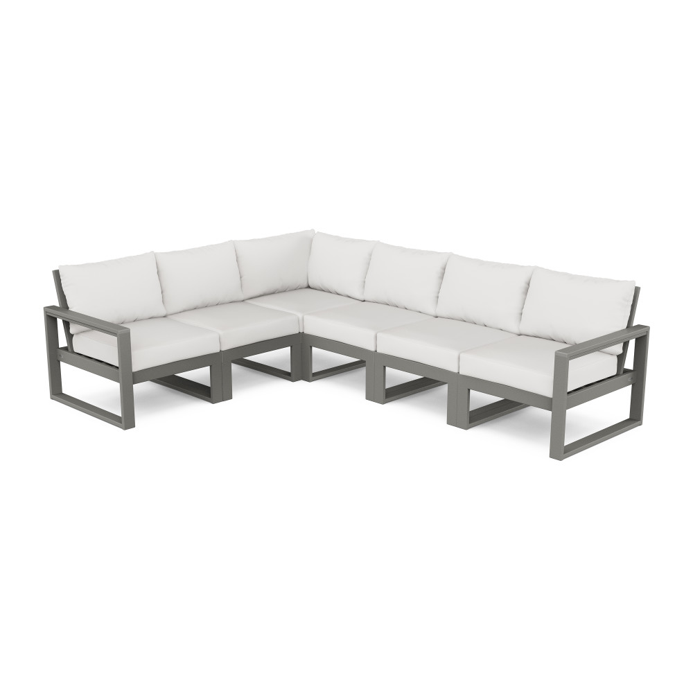 PolyWood Edge 6-Piece Modular Deep Seating Set - PWS523-2