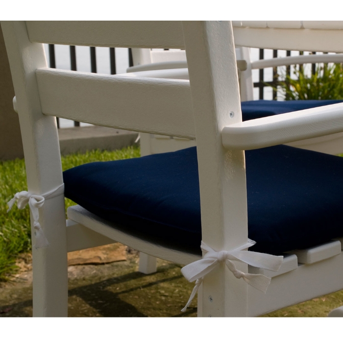 La Casa Cafe Dining Set with Arm Chairs and Nautical Trestle Table for 6 - PWS297-1