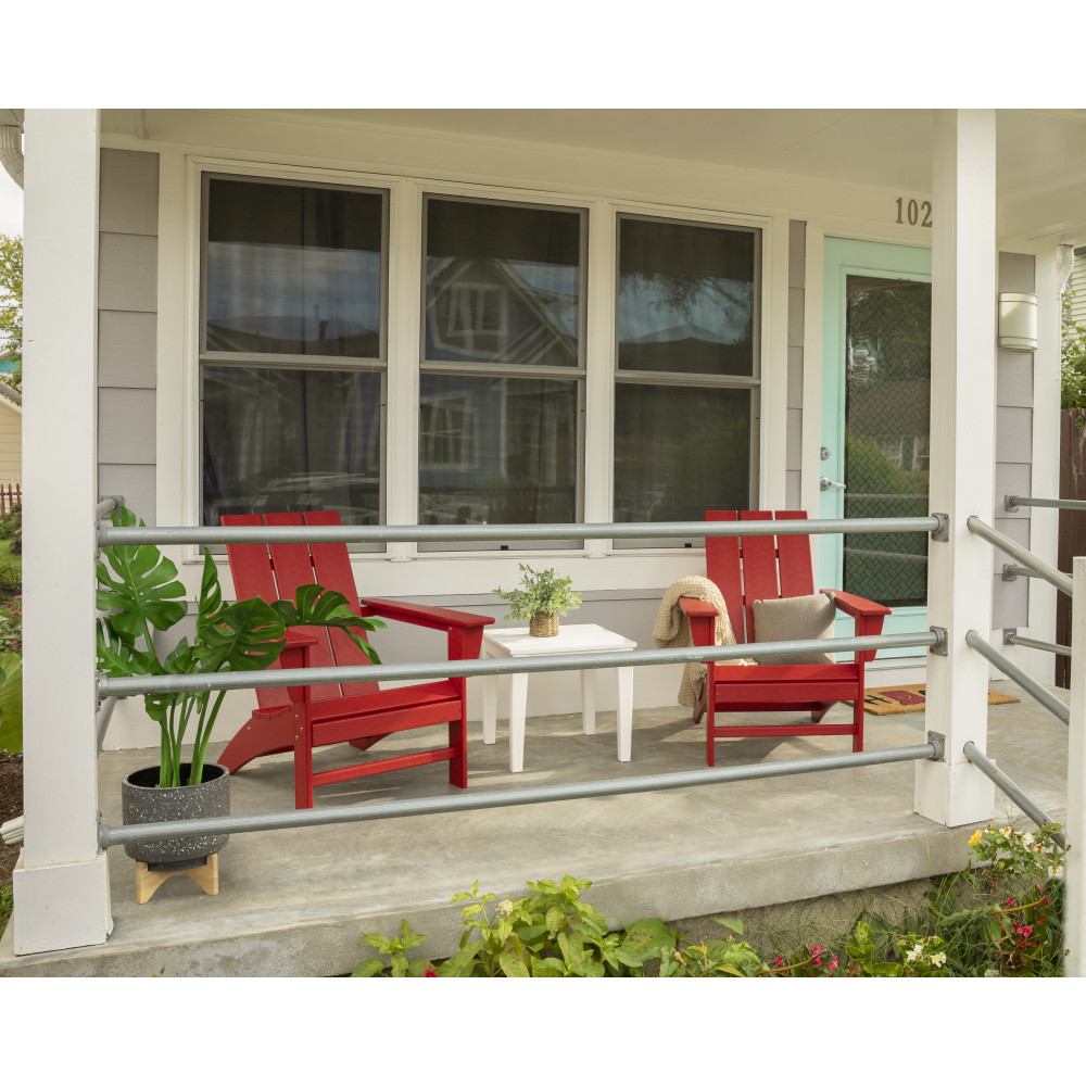 PolyWood Modern Adirondack Chair and Side Table Set - PWS502-1