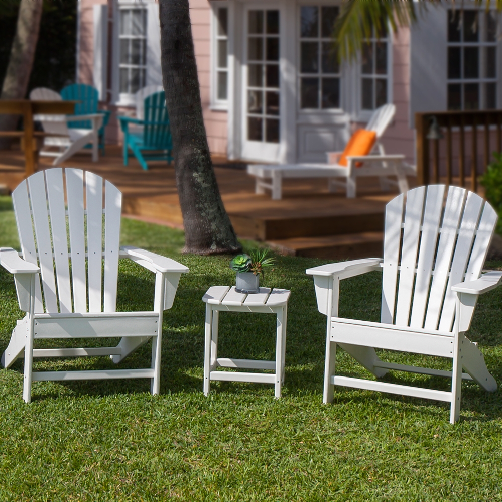 PolyWood South Beach 3 Piece Adirondack Set - PW-SOUTHBEACH-SET3