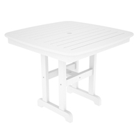 PolyWood Nautical 37 inch Square Dining Table - NCT37