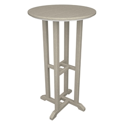 PolyWood Traditional 24 inch round Bar Table - RBT124