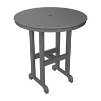 PolyWood 36 inch Round Counter Table - RRT236