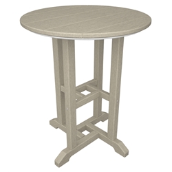 PolyWood Traditional 24 inch round Dining Table - RT124