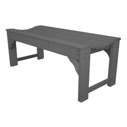 PolyWood Traditional Garden 48 inch Backless Bench - BAB148