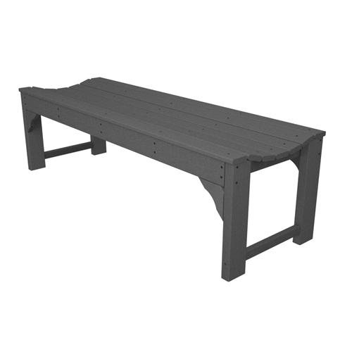 PolyWood Traditional Garden 60 inch Backless Bench - BAB160