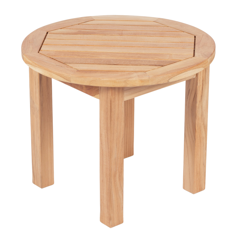 Royal Teak Miami 21" Round Side Table - MIASTR