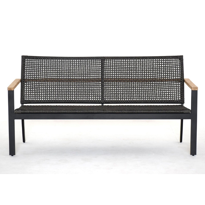 Naples Sofa with Charcoal Rope front