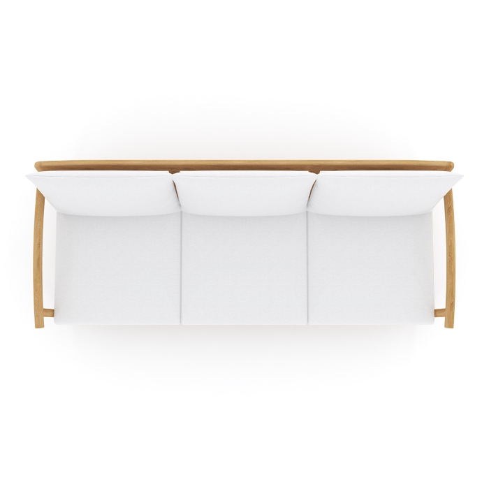 Seville Sofa with White Cushions top