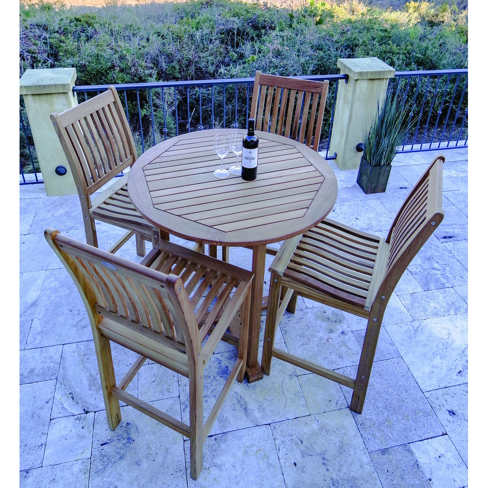 Royal Teak Patio Bar Set for 4 - RT-BAR-SET2