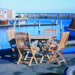 Royal Teak Sailor Outdoor Dining Set for 4 - RT-SAILOR-SET2