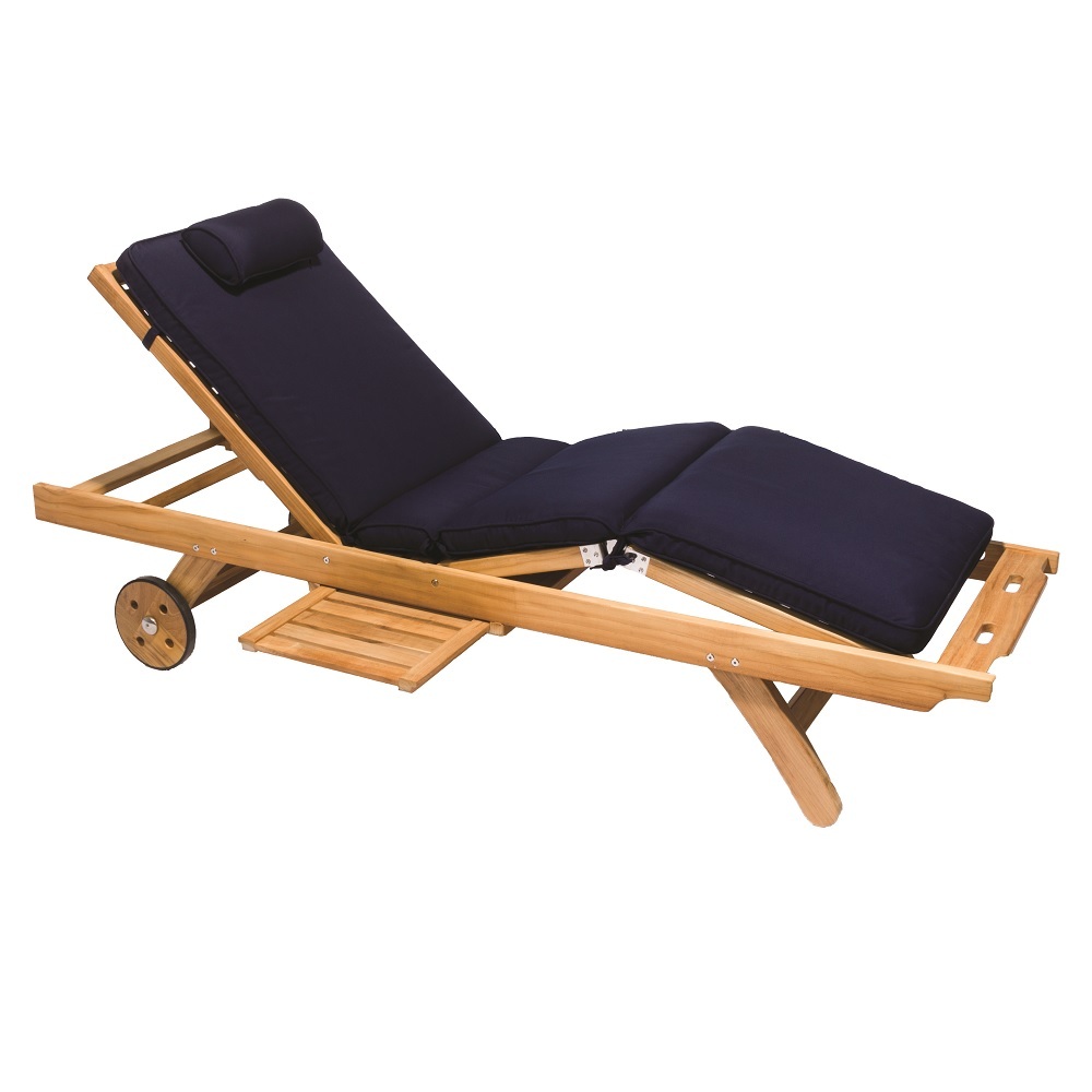 Teak Sun Bed with cushions
