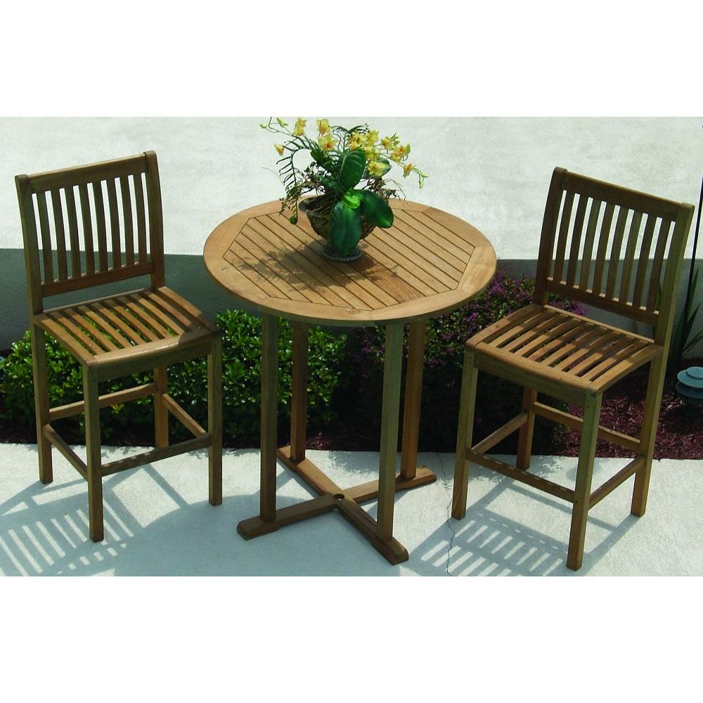 Royal Teak bar table with teak top