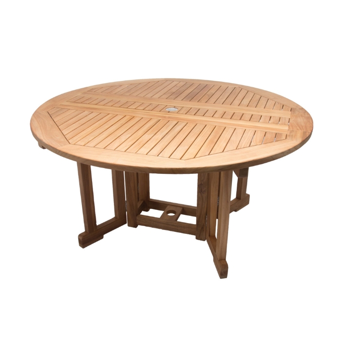 Royal Teak Teak 60" Round Drop Leaf Table - DLT5