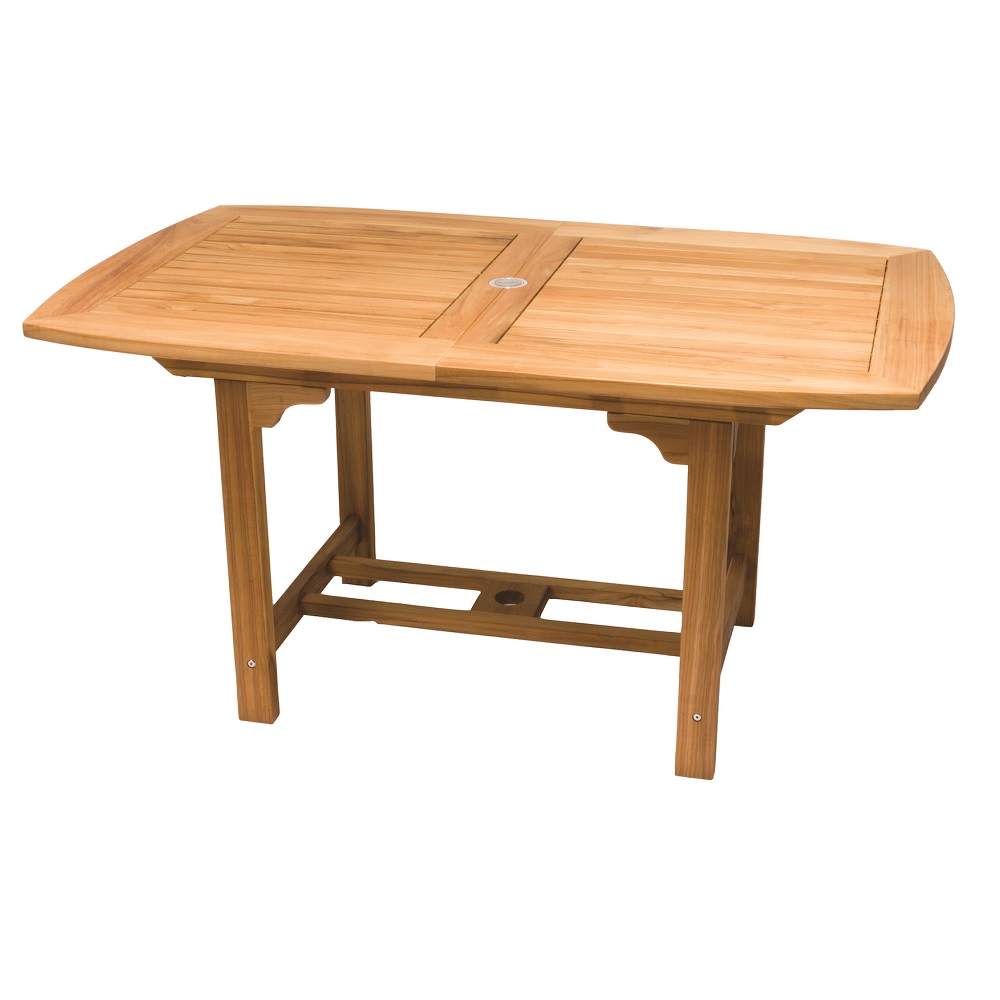 Royal teak dining table with teak frame