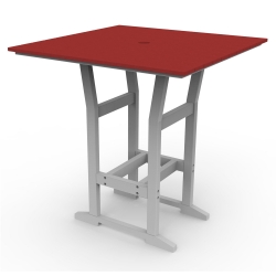 Seaside Casual Coastline Cafe 40" Square Bar Table - SC330