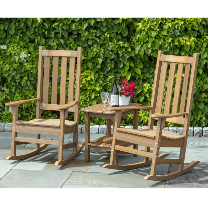 teak rocker set