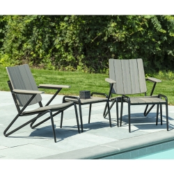 Seaside Casual HIP Club Chair Set with Sidekick - SC-HIP-SET12
