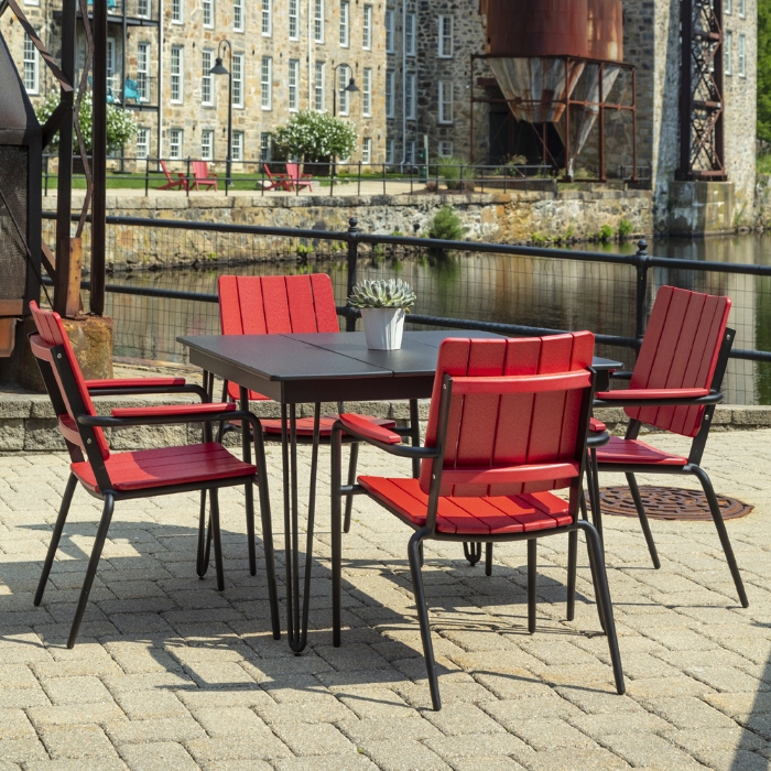 HIP Modern Square Patio Set for 4