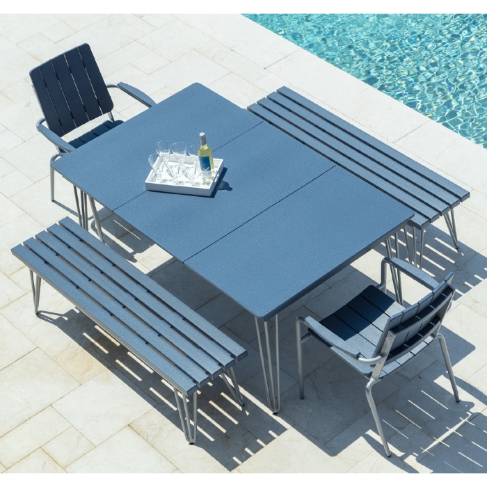 HIP Patio Dining Set with Benches