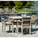 Mad Woven Square Dining Set for 4