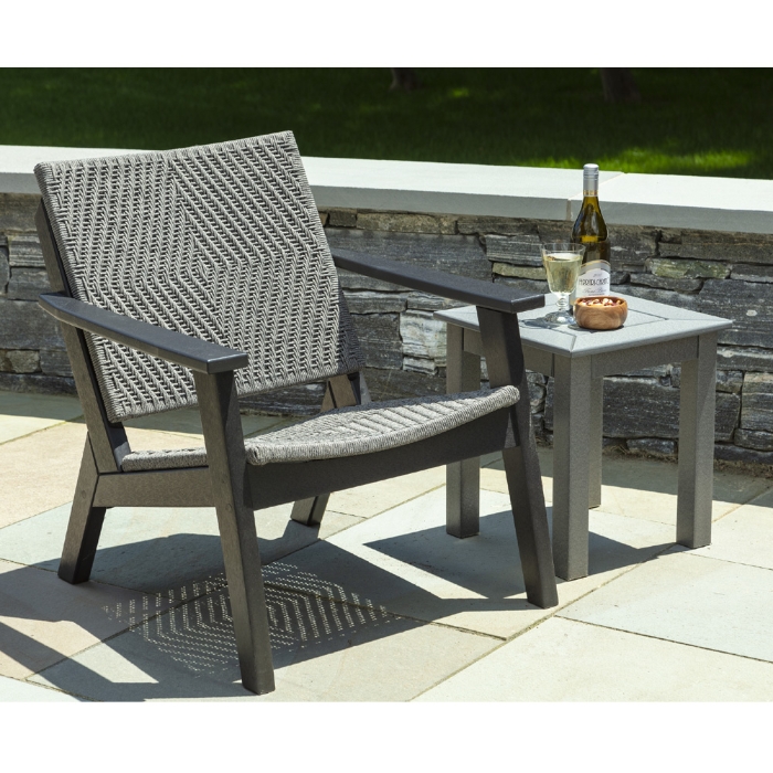 Mad Woven Lounge Chair and Side Table Set