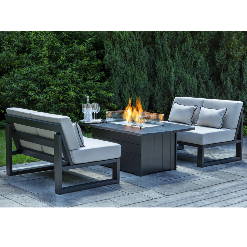 Seaside Casual Mia HDPE Fire Table Set