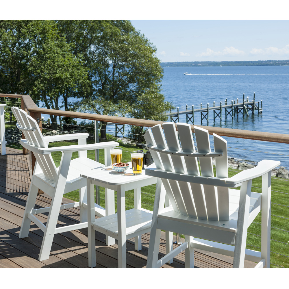 Adirondack Balcony Set with Side Table | Seaside Casual at ForPatio.com