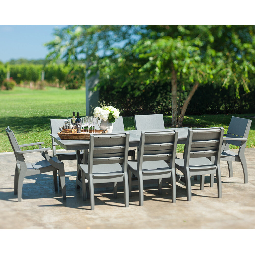 SYM Modern Patio Dining Set for 8