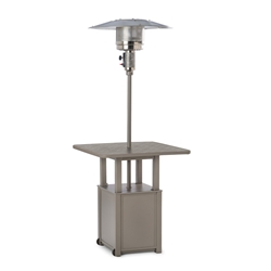 Telescope Casual Propane Patio Heater with 36" Square Hammered MGP Table Top - T930-7F50-7FX0