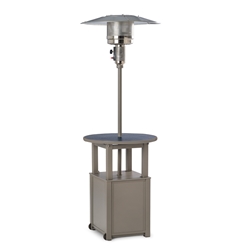 Telescope Casual Propane Patio Heater with 30" Round Hammered MGP Table Top - T980-7F50-7FX0