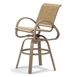 Aruba II Sling Bar-Height Swivel Chair 