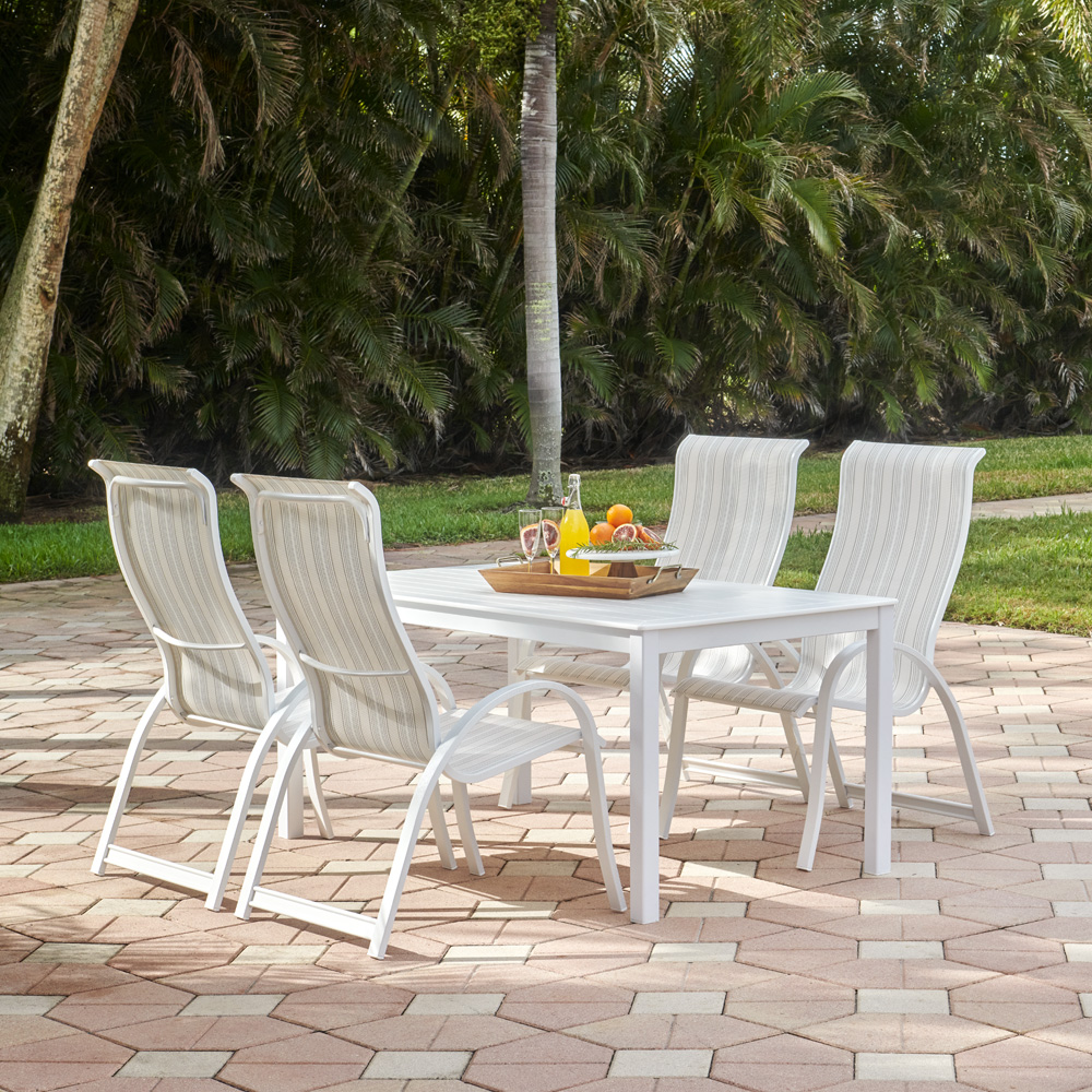 Telescope Casual Aruba Outdoor Dining Set for 4 - TC-ARUBA-SET11