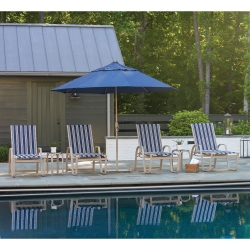 Telescope Casual Aruba Sling Pool Chaise Set of 4 with Tables - TC-ARUBA-SET7